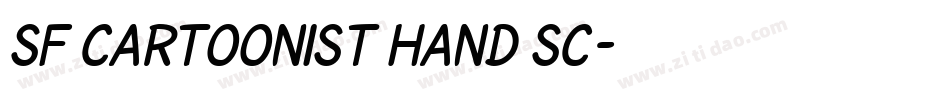 SF Cartoonist Hand SC字体转换